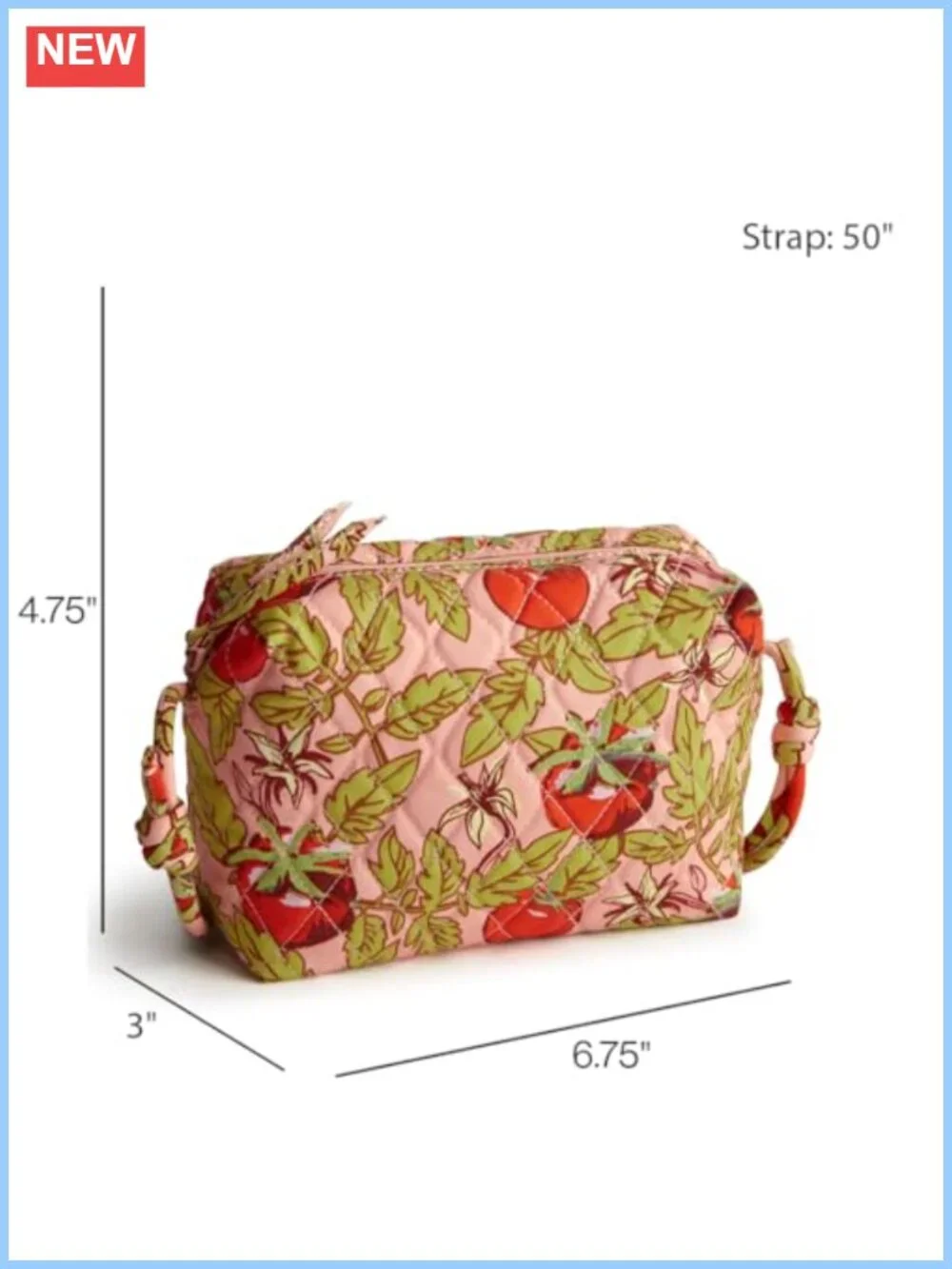 Vera Bradley Women's Premium Cotton Blake Crossbody Bag